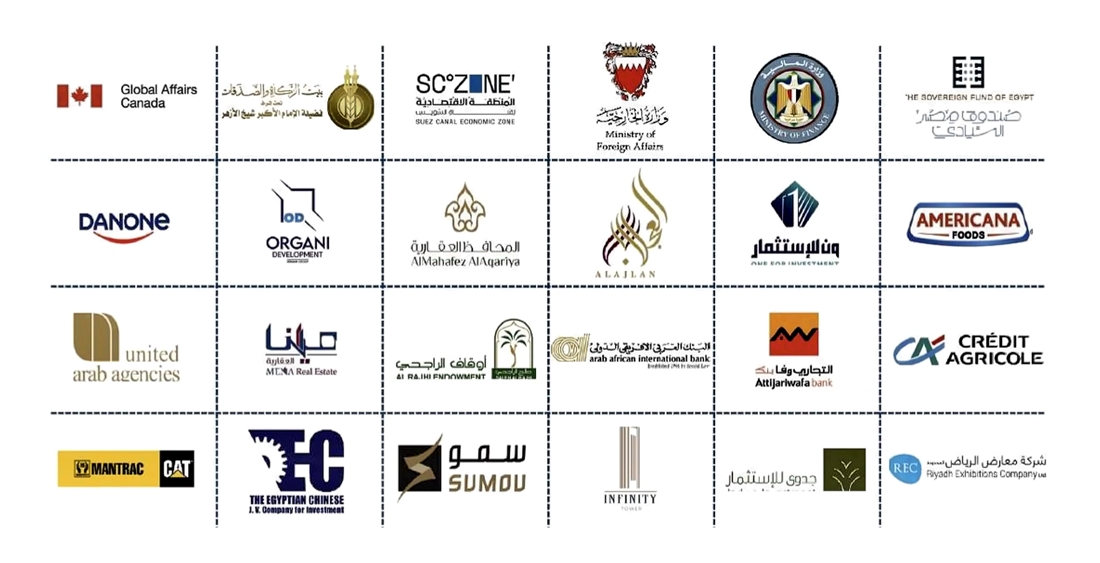 Our Clients - Global Affairs Canada, SCZone, Danone, Organi Development, AlMahafez, Alajlan, Americana Foods, United Arab Agencies, MDNA Real Estate, Al Rajhi Endowment, Arab African International Bank, Attijariwafa Bank, Crédit Agricole, Mantrac CAT, The Egyptian Chinese Company, Sumou, Infinity Tower, Jadwa Investment, Riyadh Exhibitions Company